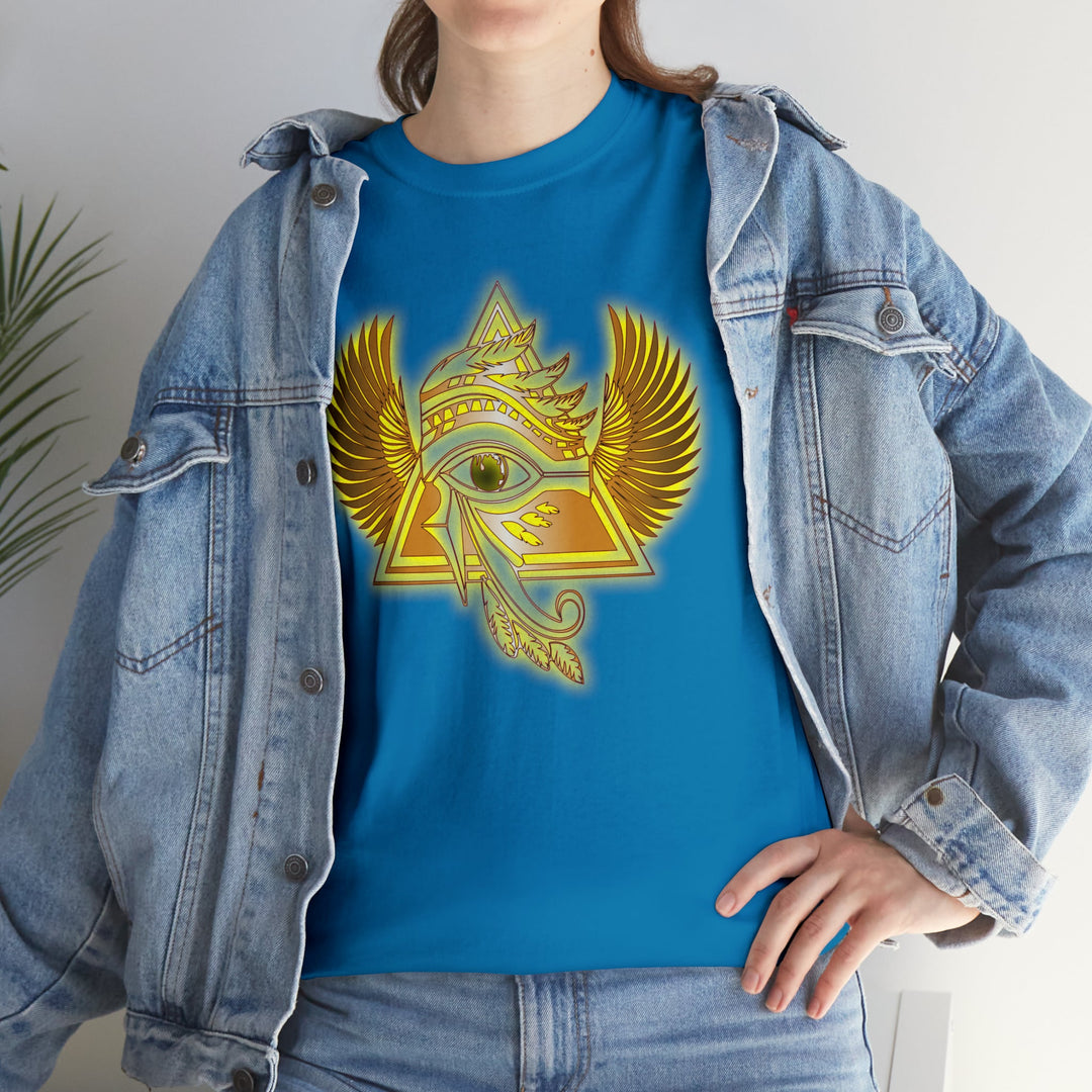 Egyptian Pyramid All-Seeing-Eye - Unisex Heavy Cotton Tee