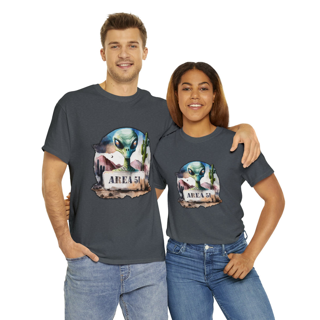 Area 51 Abstract - Unisex Heavy Cotton Tee