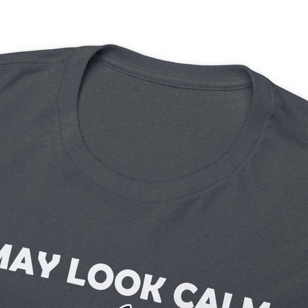 I May Look Calm... Unisex Heavy Cotton Tee