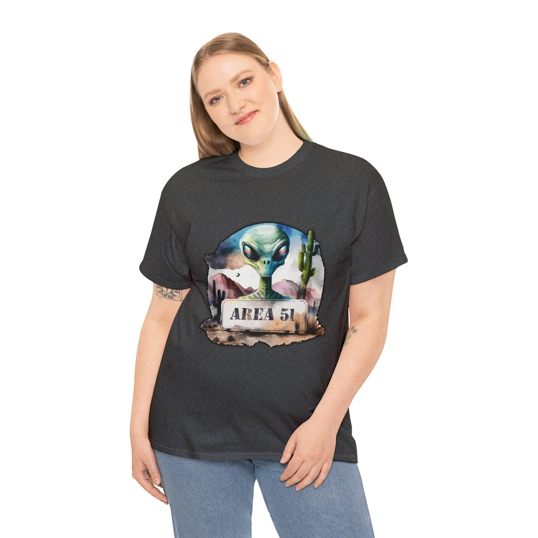Area 51 Abstract - Unisex Heavy Cotton Tee