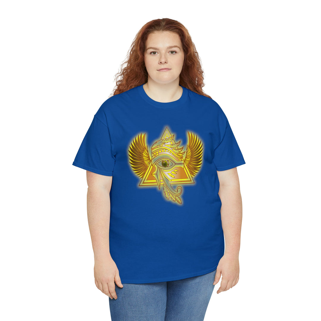 Egyptian Pyramid All-Seeing-Eye - Unisex Heavy Cotton Tee