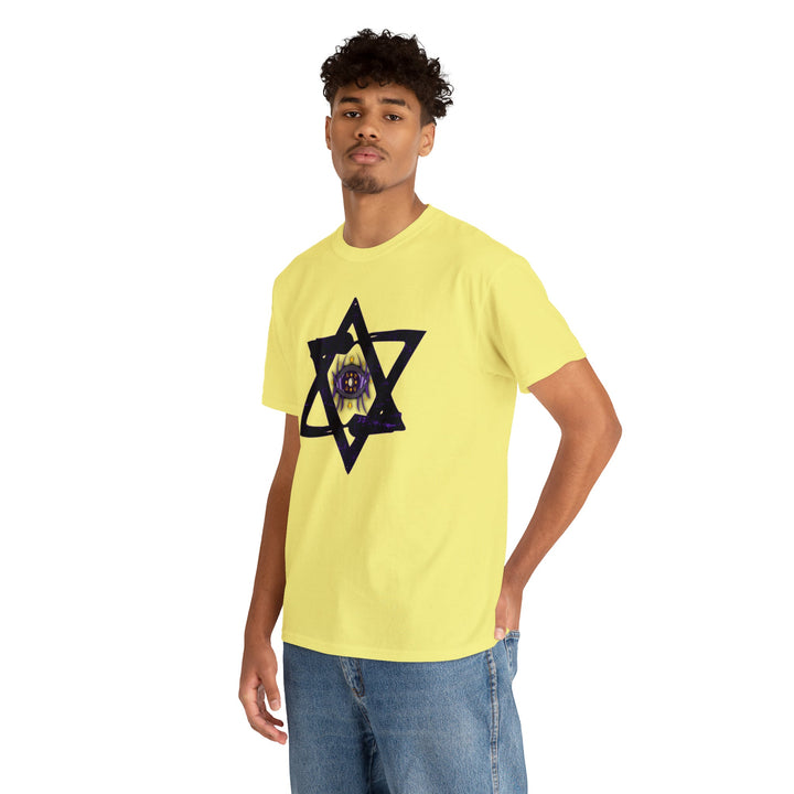 Star Of David All-Seeing-Eye - Unisex Heavy Cotton Tee