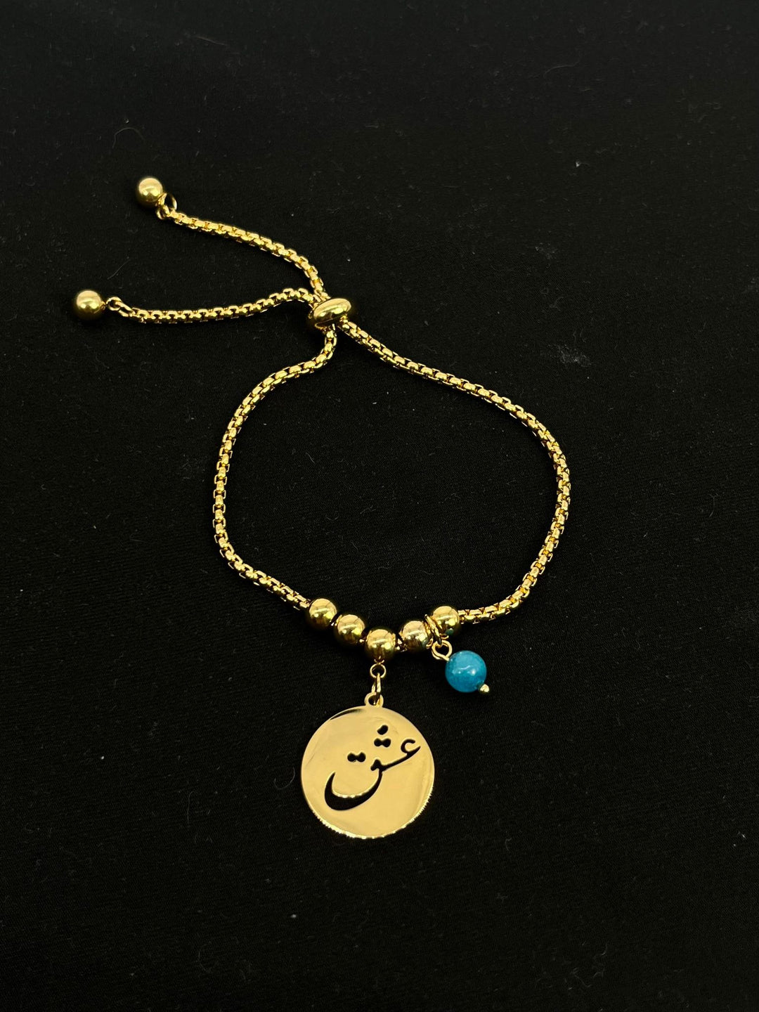 Sacred Symbol "OM" Natural Stone Stainless Steel Bracelet