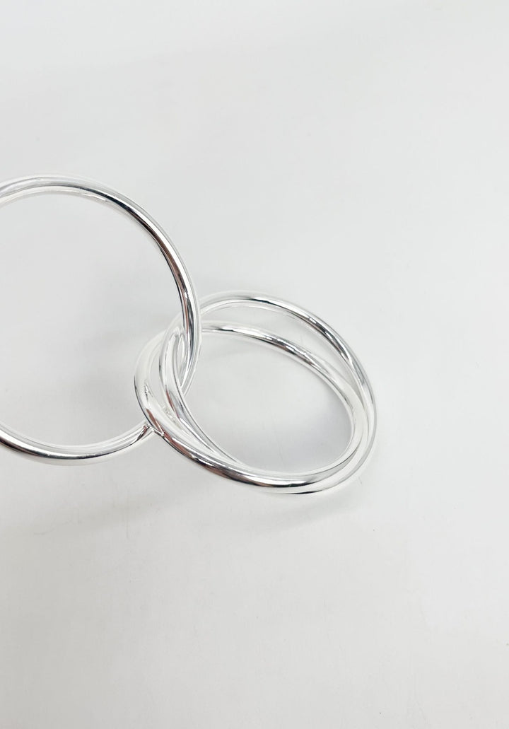 Three Ring Bangle Sterling Silver 925