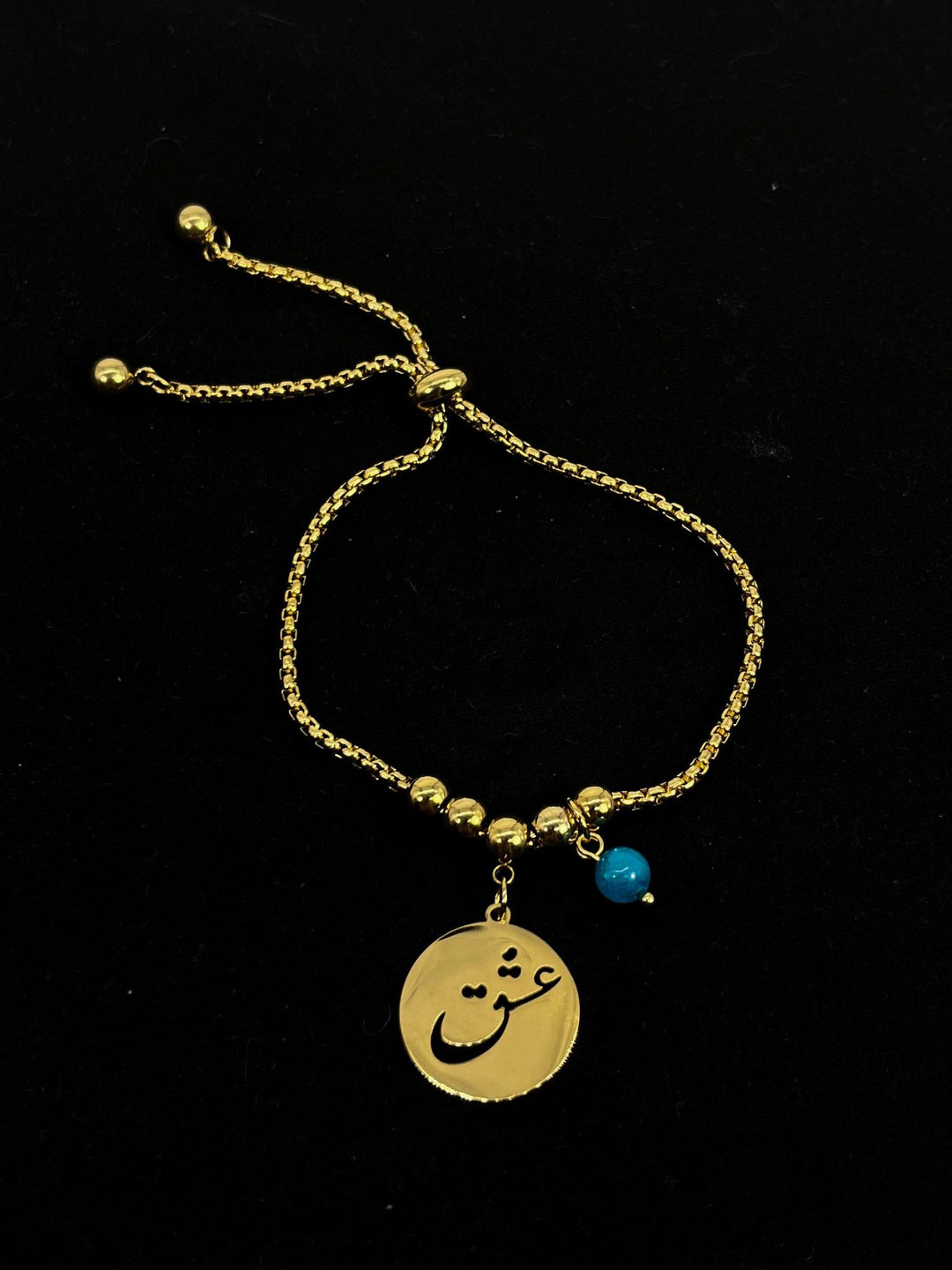 Sacred Symbol "OM" Natural Stone Stainless Steel Bracelet