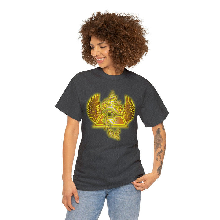 Egyptian Pyramid All-Seeing-Eye - Unisex Heavy Cotton Tee