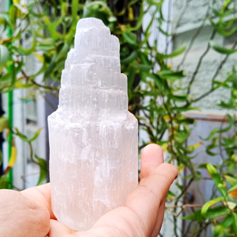 100% Natural Selenite Crystal Tower