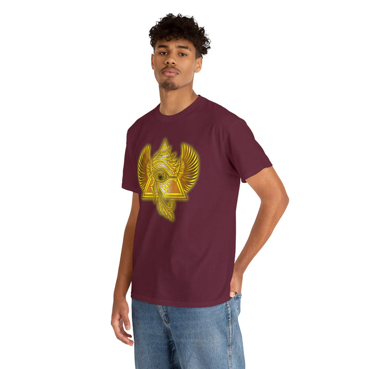 Egyptian Pyramid All-Seeing-Eye - Unisex Heavy Cotton Tee
