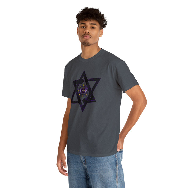 Star Of David All-Seeing-Eye - Unisex Heavy Cotton Tee