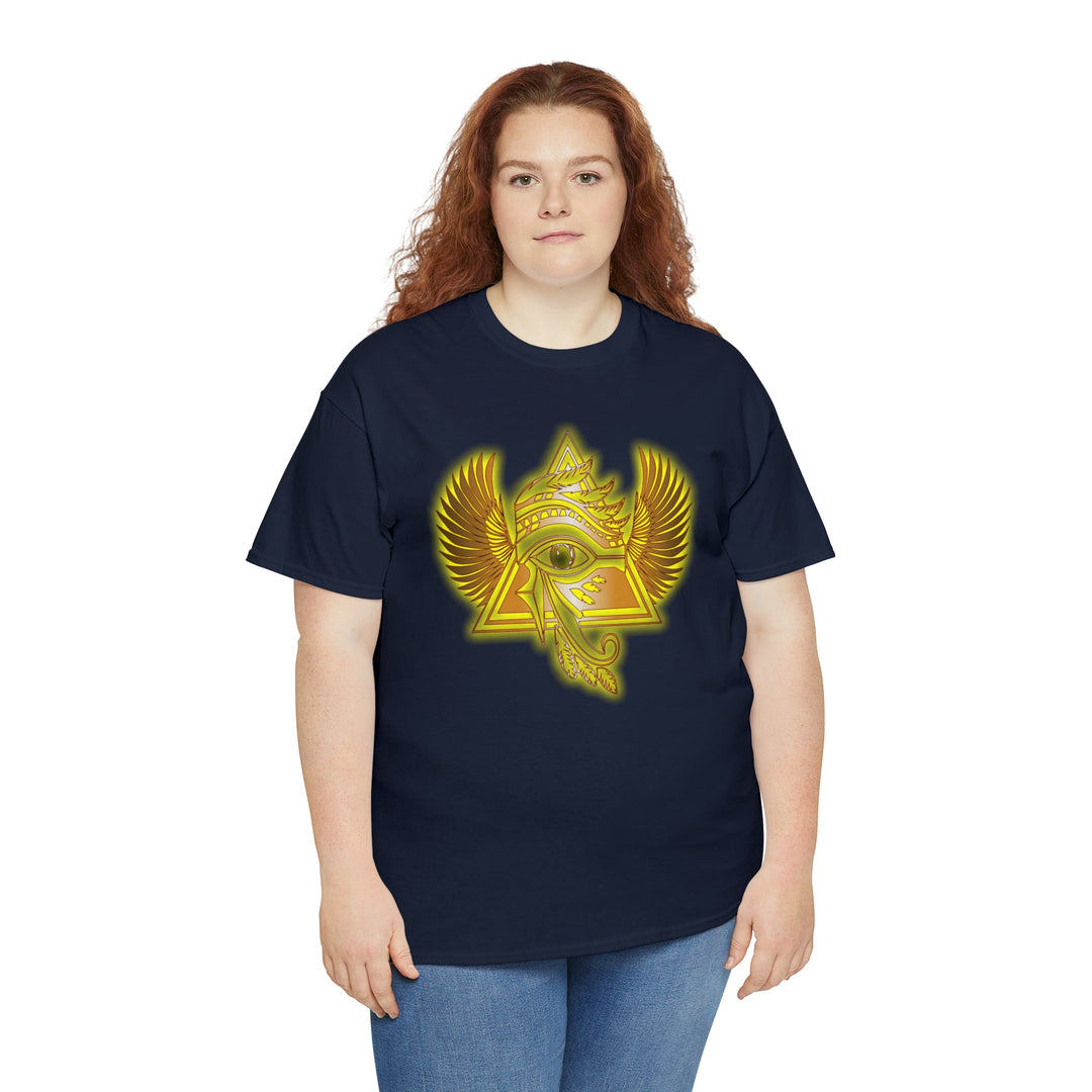 Egyptian Pyramid All-Seeing-Eye - Unisex Heavy Cotton Tee