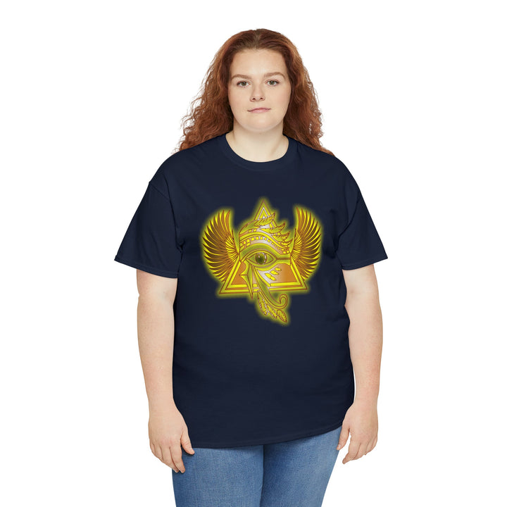 Egyptian Pyramid All-Seeing-Eye - Unisex Heavy Cotton Tee