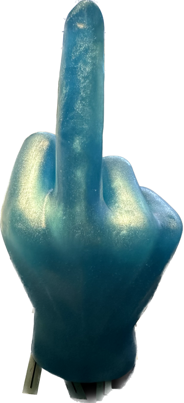 Blue Middle Finger Ring Holder