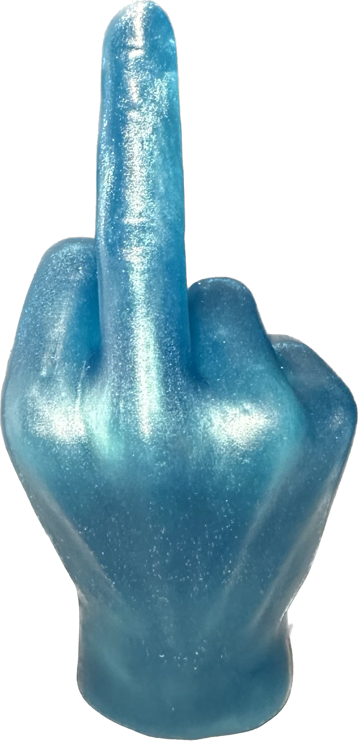 Blue Middle Finger Ring Holder