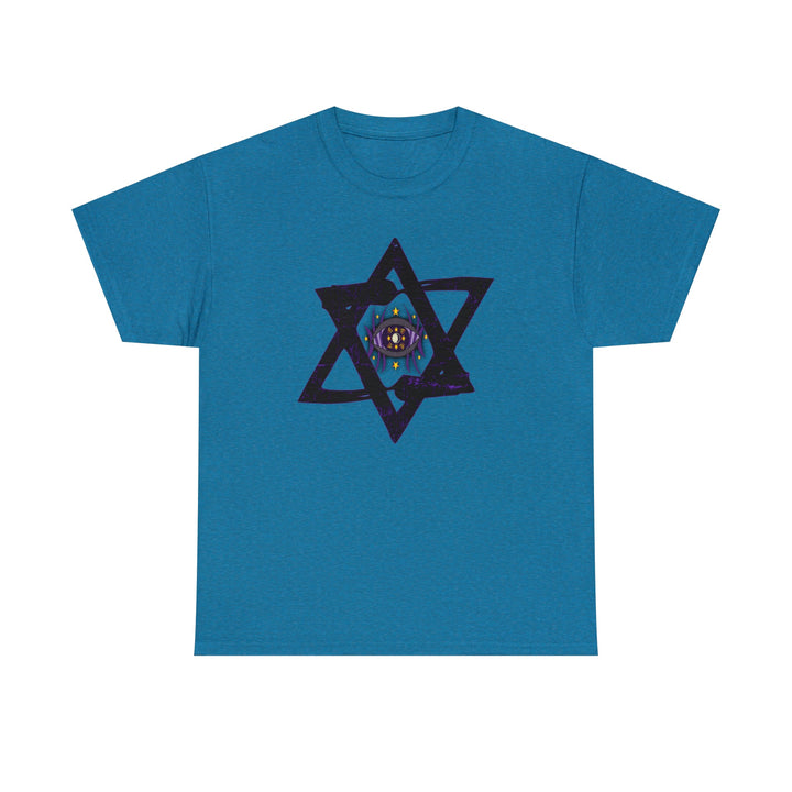 Star Of David All-Seeing-Eye - Unisex Heavy Cotton Tee