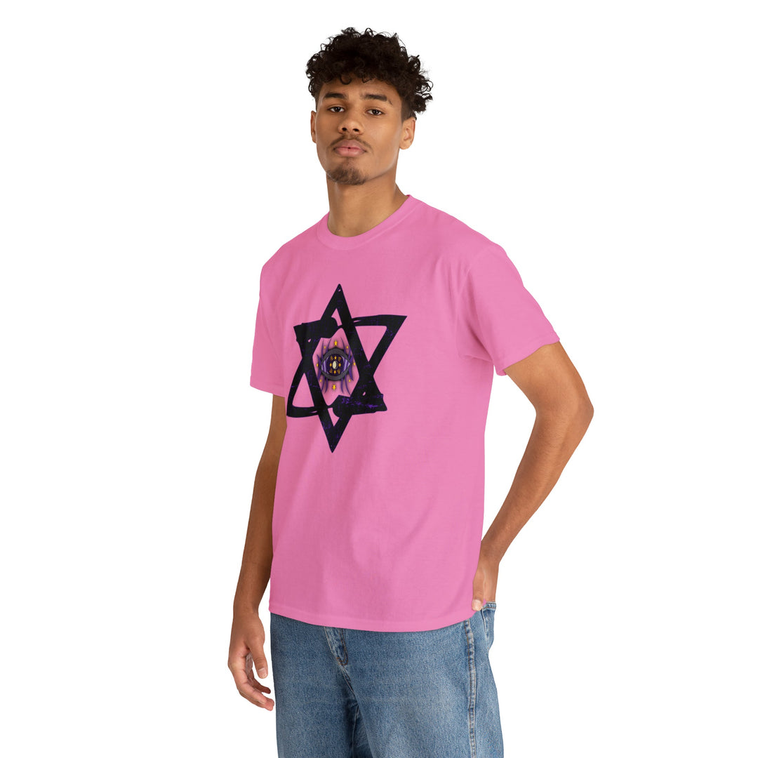 Star Of David All-Seeing-Eye - Unisex Heavy Cotton Tee