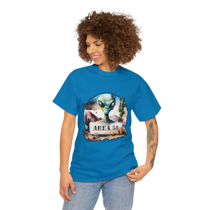 Area 51 Abstract - Unisex Heavy Cotton Tee