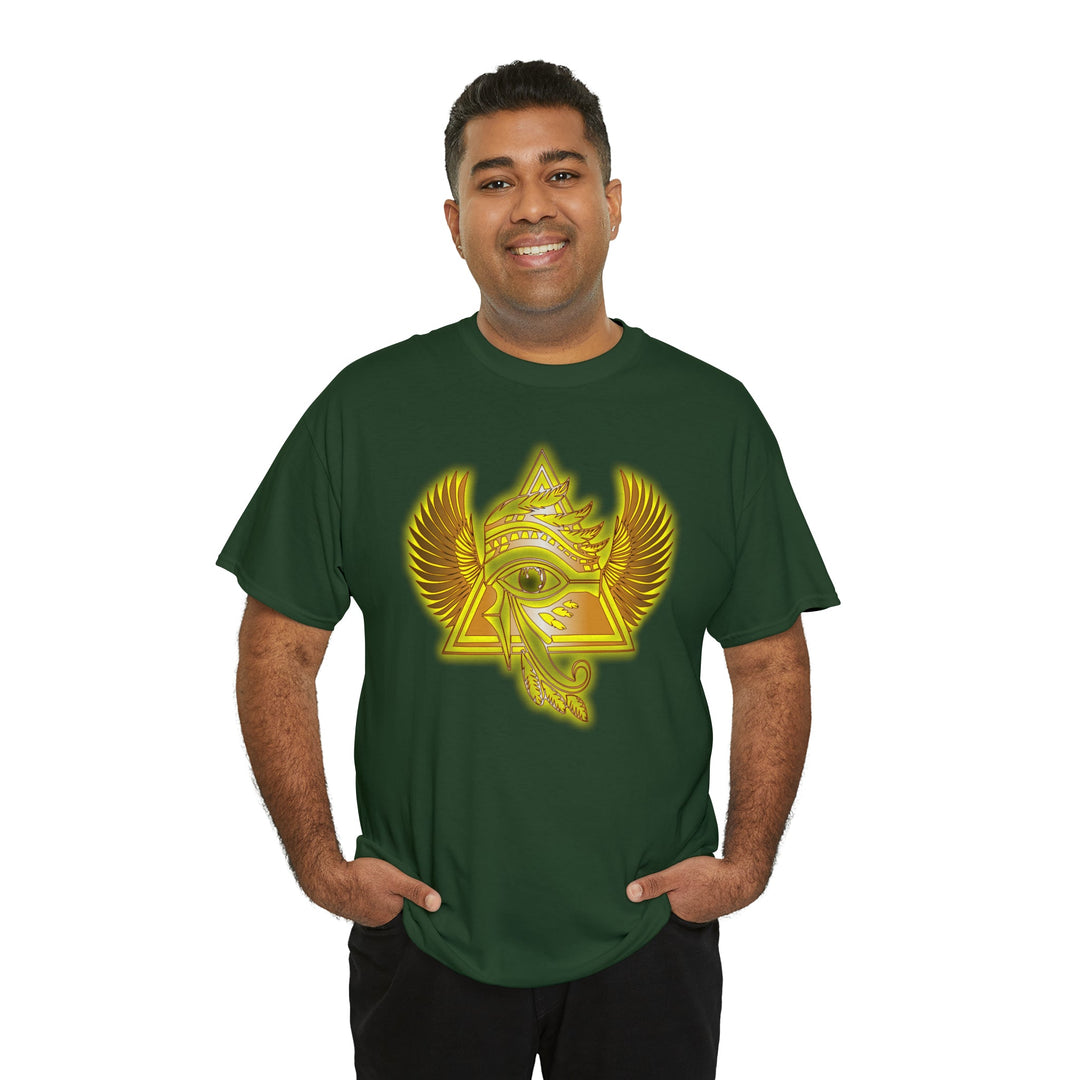 Egyptian Pyramid All-Seeing-Eye - Unisex Heavy Cotton Tee