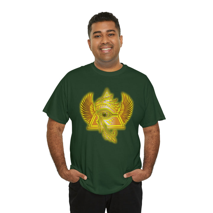 Egyptian Pyramid All-Seeing-Eye - Unisex Heavy Cotton Tee