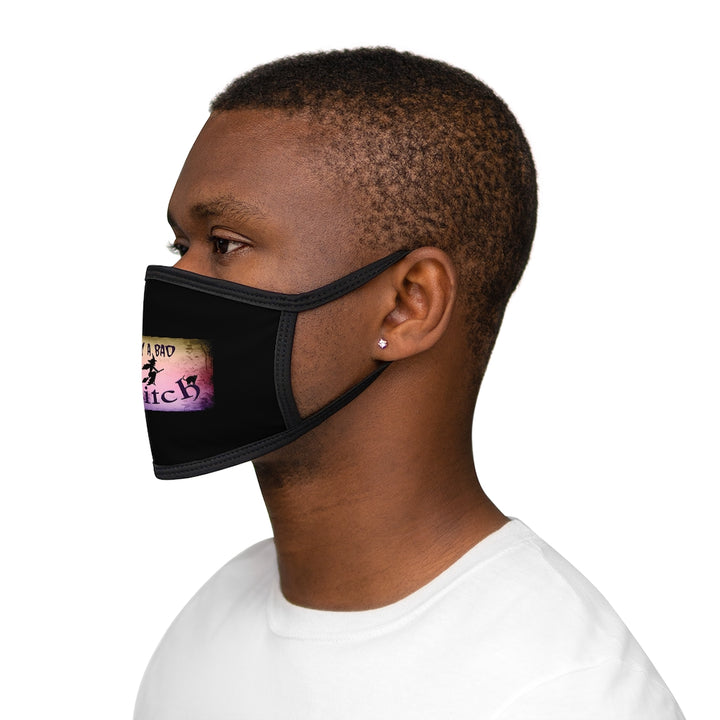 I'm A Bad Witch Mixed-Fabric Face Mask