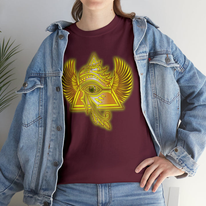 Egyptian Pyramid All-Seeing-Eye - Unisex Heavy Cotton Tee