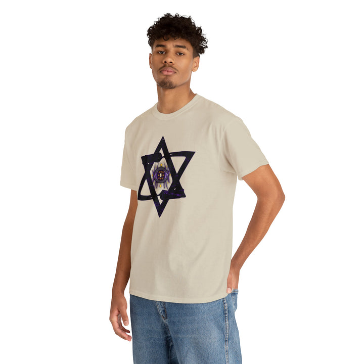 Star Of David All-Seeing-Eye - Unisex Heavy Cotton Tee