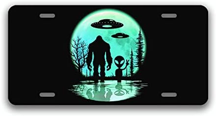 Bigfoot Believe or Alien With Bigfoot License Plate