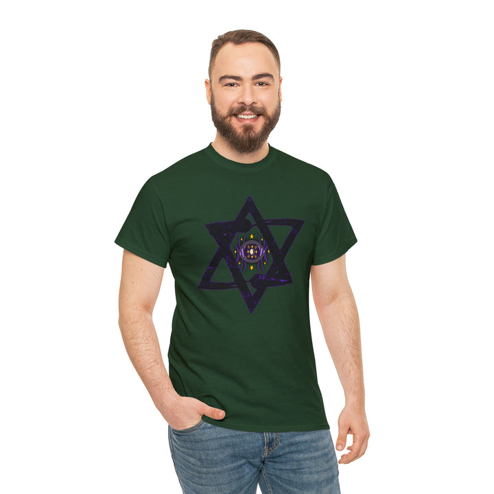 Star Of David All-Seeing-Eye - Unisex Heavy Cotton Tee
