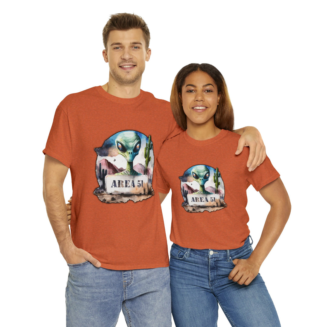 Area 51 Abstract - Unisex Heavy Cotton Tee