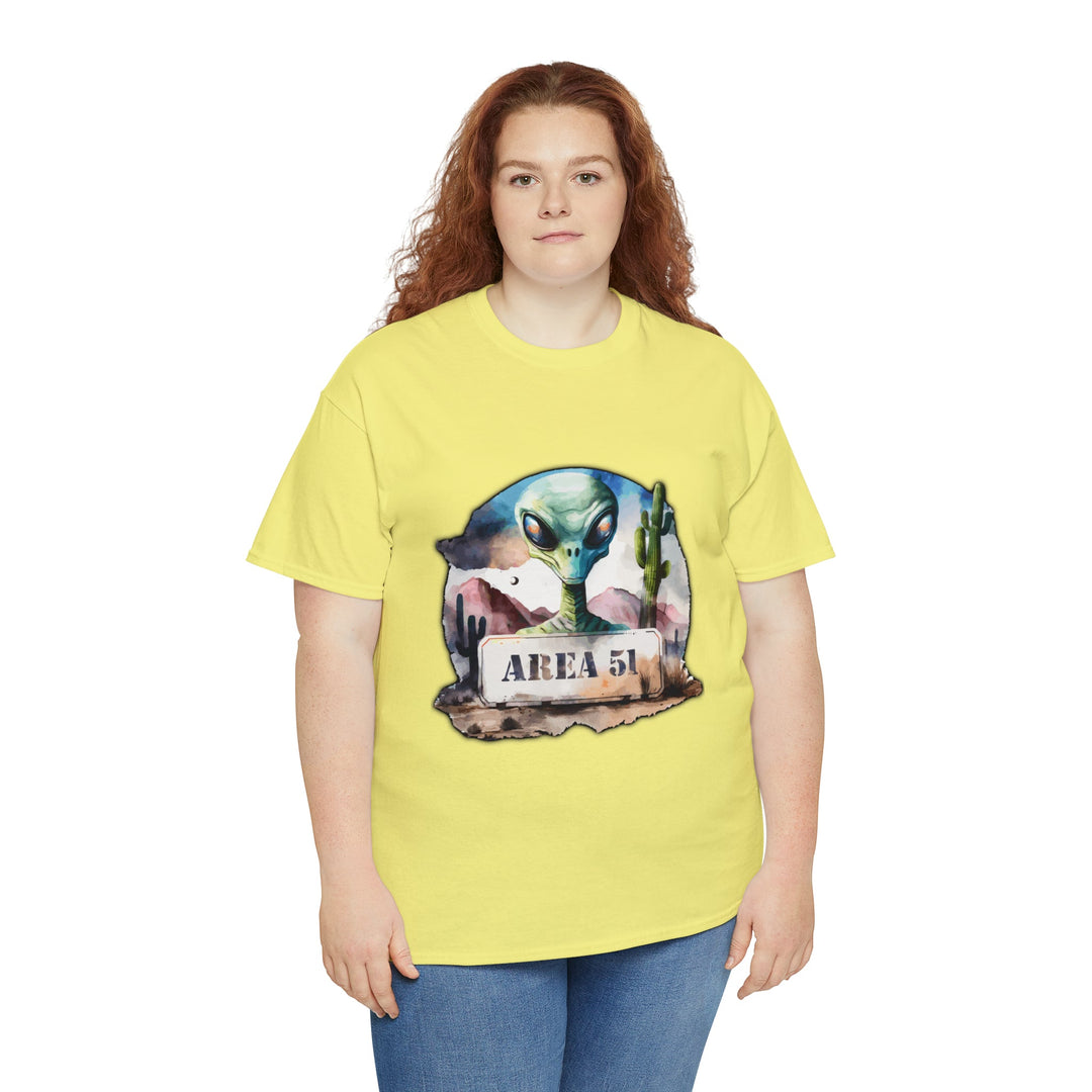 Area 51 Abstract - Unisex Heavy Cotton Tee