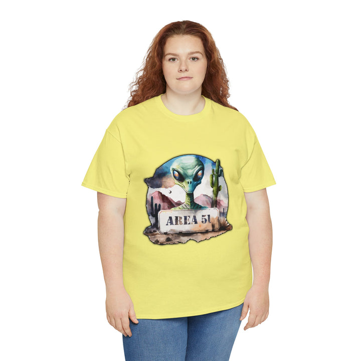 Area 51 Abstract - Unisex Heavy Cotton Tee