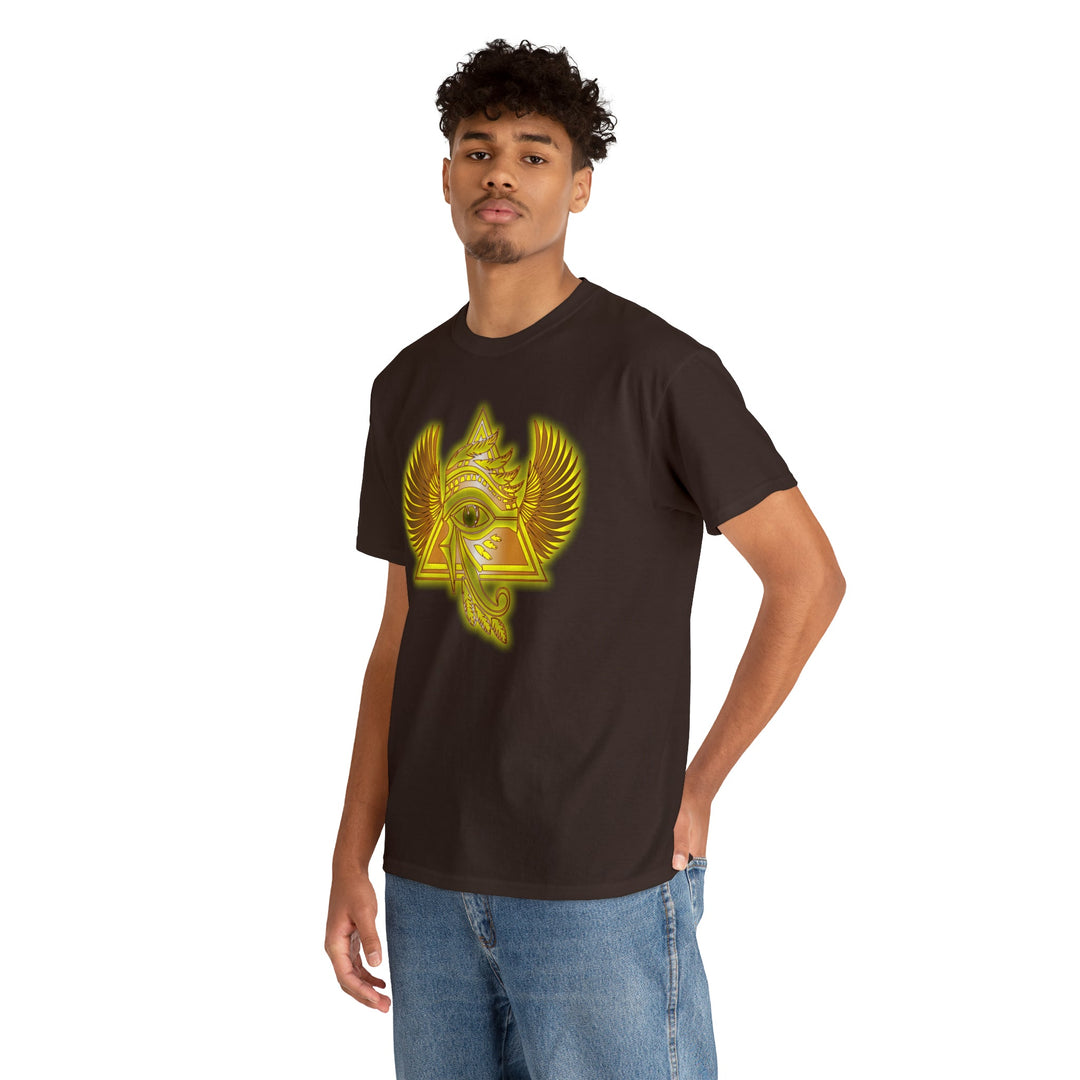 Egyptian Pyramid All-Seeing-Eye - Unisex Heavy Cotton Tee