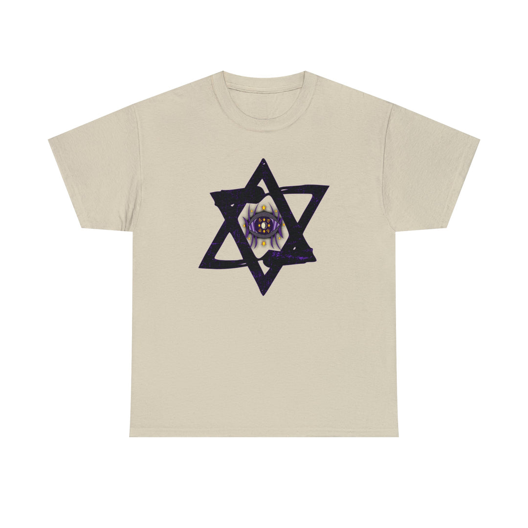 Star Of David All-Seeing-Eye - Unisex Heavy Cotton Tee
