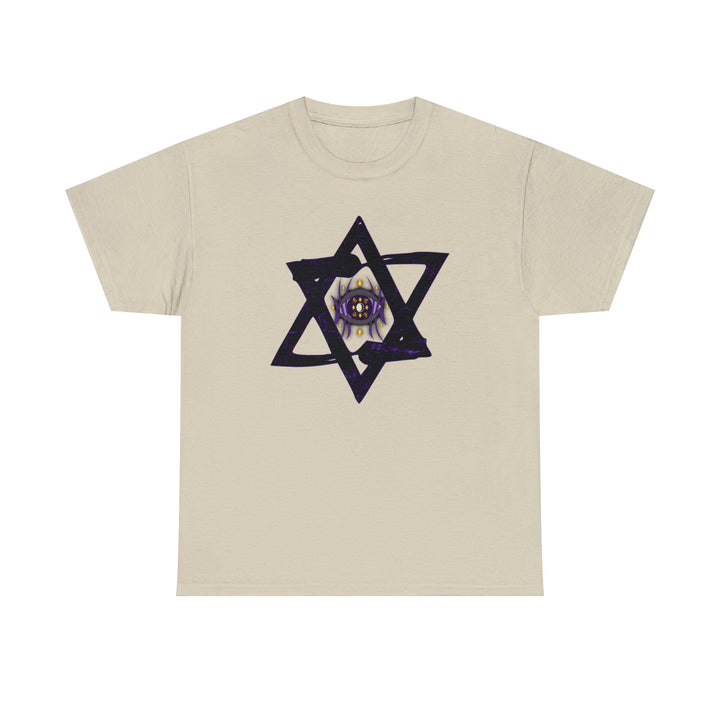 Star Of David All-Seeing-Eye - Unisex Heavy Cotton Tee