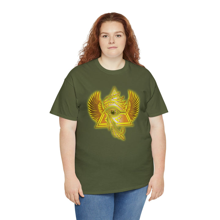 Egyptian Pyramid All-Seeing-Eye - Unisex Heavy Cotton Tee