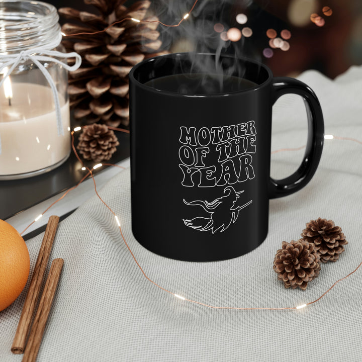 Mother of the Year - Witch 11oz Black Mug