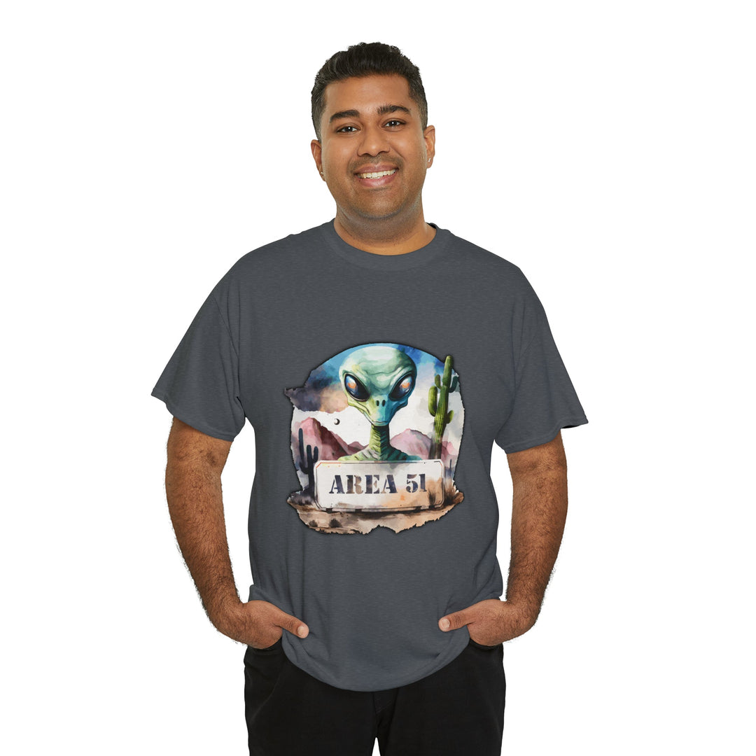Area 51 Abstract - Unisex Heavy Cotton Tee