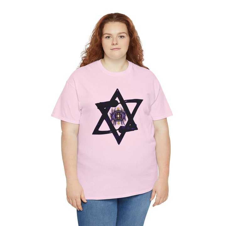 Star Of David All-Seeing-Eye - Unisex Heavy Cotton Tee