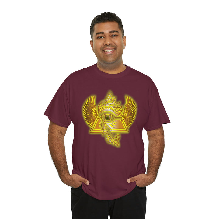 Egyptian Pyramid All-Seeing-Eye - Unisex Heavy Cotton Tee