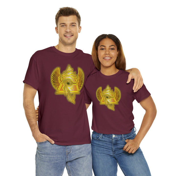 Egyptian Pyramid All-Seeing-Eye - Unisex Heavy Cotton Tee