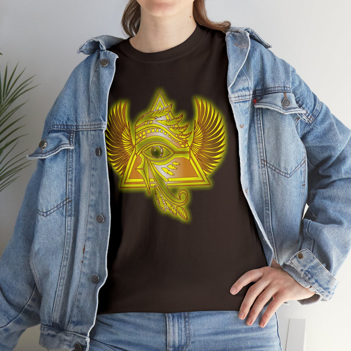 Egyptian Pyramid All-Seeing-Eye - Unisex Heavy Cotton Tee