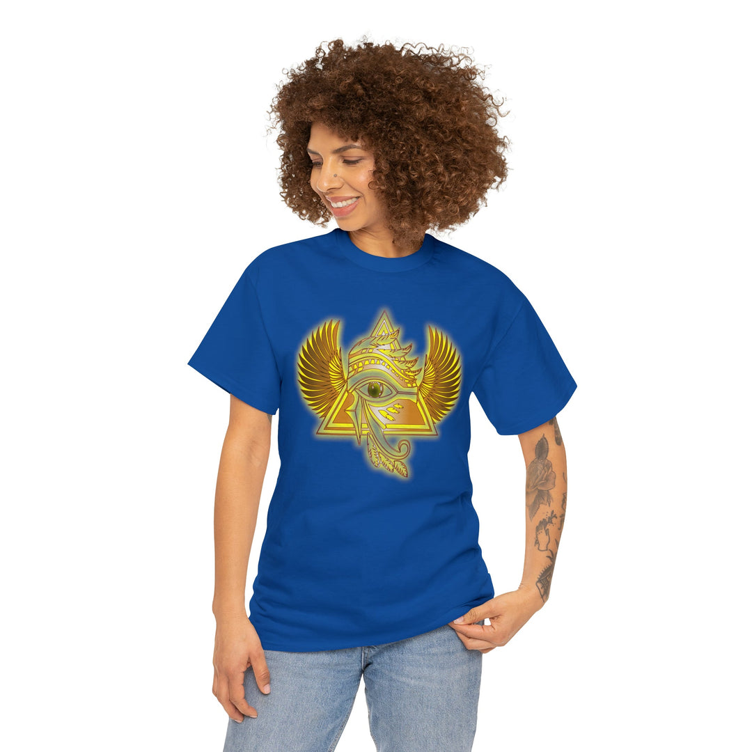 Egyptian Pyramid All-Seeing-Eye - Unisex Heavy Cotton Tee