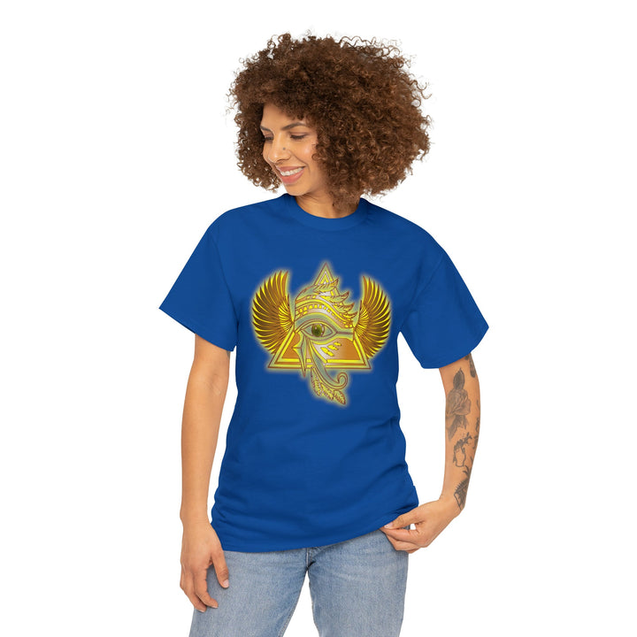 Egyptian Pyramid All-Seeing-Eye - Unisex Heavy Cotton Tee
