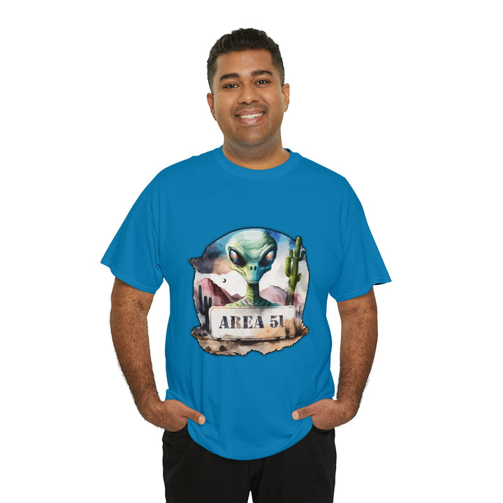 Area 51 Abstract - Unisex Heavy Cotton Tee