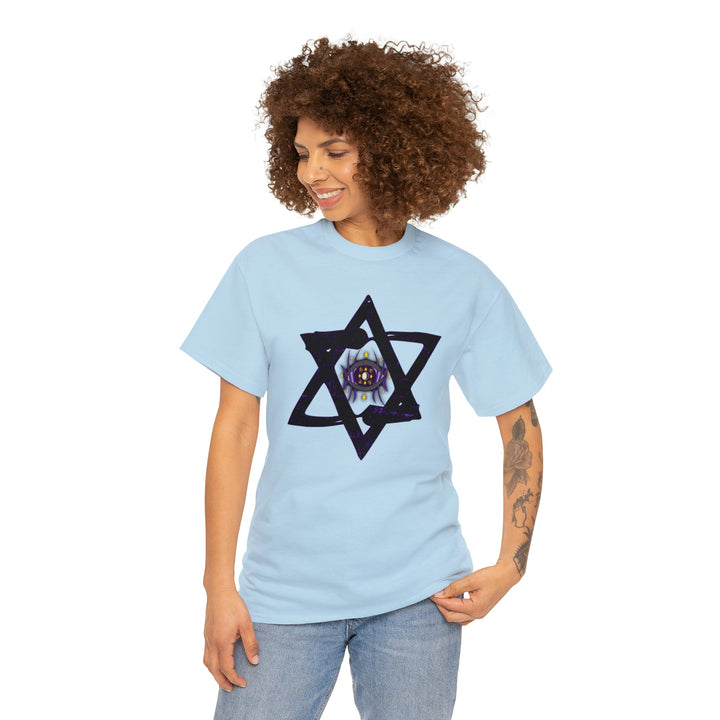 Star Of David All-Seeing-Eye - Unisex Heavy Cotton Tee