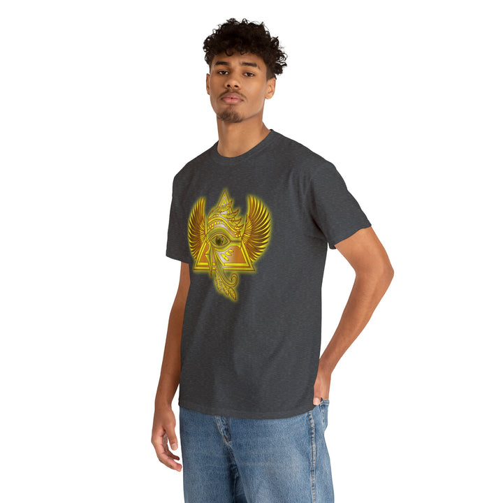 Egyptian Pyramid All-Seeing-Eye - Unisex Heavy Cotton Tee