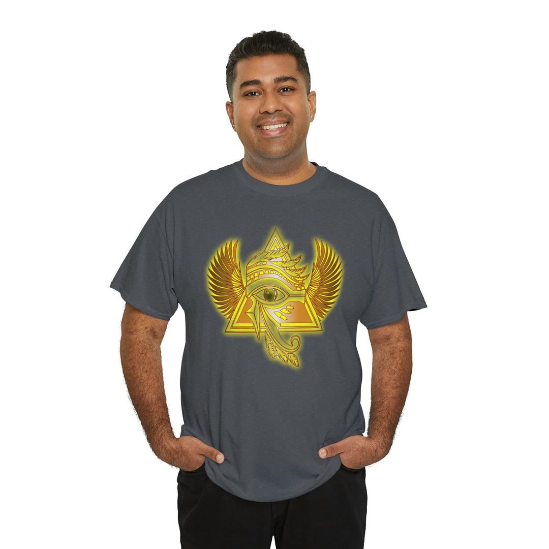 Egyptian Pyramid All-Seeing-Eye - Unisex Heavy Cotton Tee