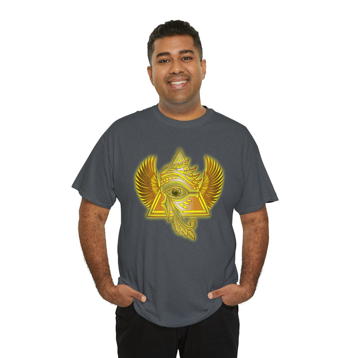 Egyptian Pyramid All-Seeing-Eye - Unisex Heavy Cotton Tee