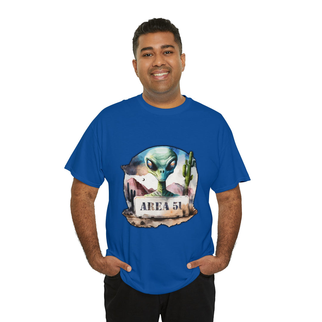 Area 51 Abstract - Unisex Heavy Cotton Tee