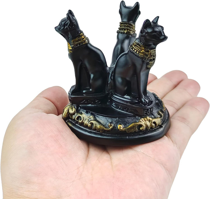 Egyptian Cat Goddess Bastet K9 Crystal Quartz Ball