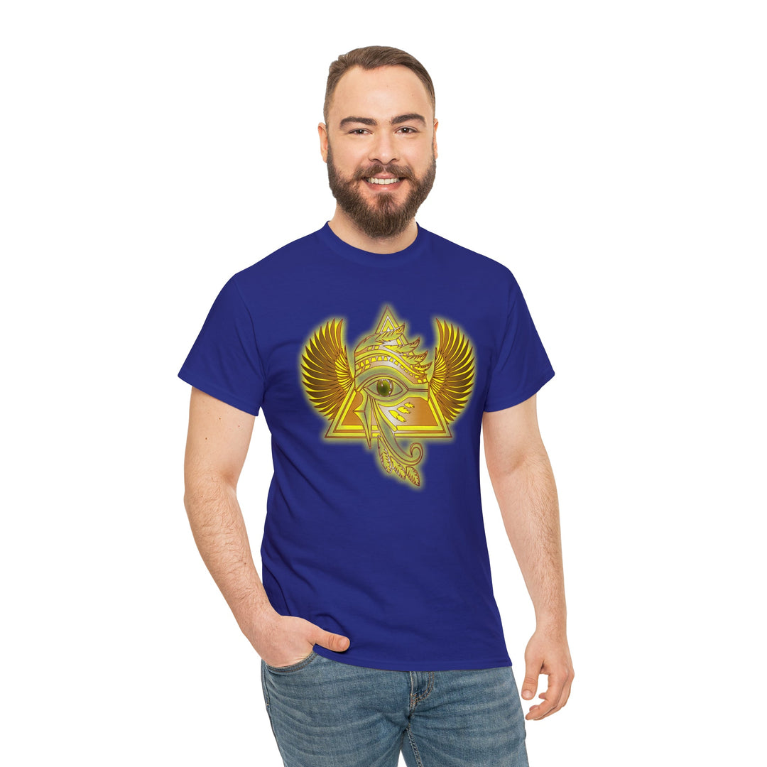 Egyptian Pyramid All-Seeing-Eye - Unisex Heavy Cotton Tee